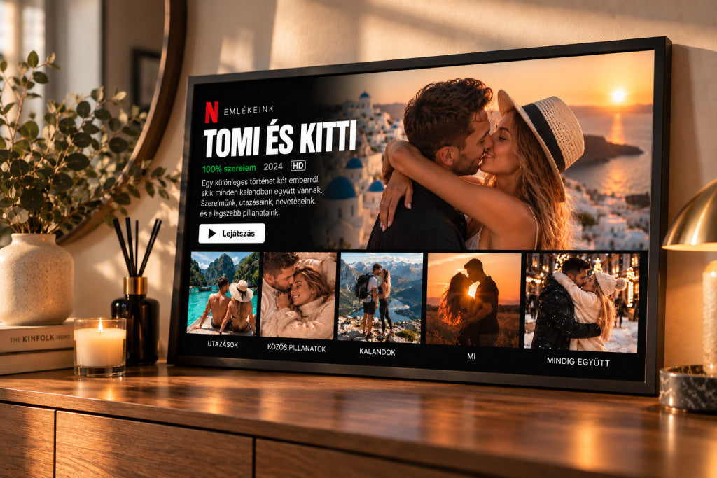 Egyedi Netflix filmes poszter – szobai mockup